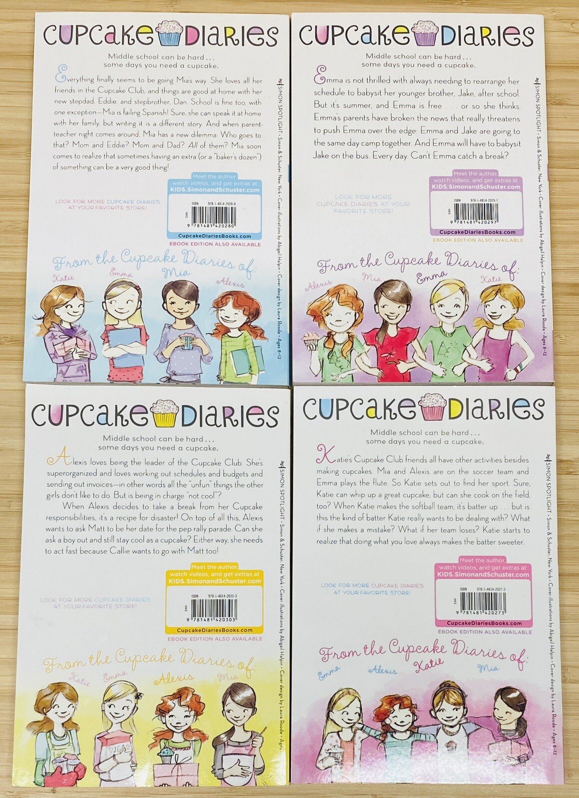 Partial Series Set CUPCAKE DIARIES By COCO SIMON 1 – 8 Books Middle School