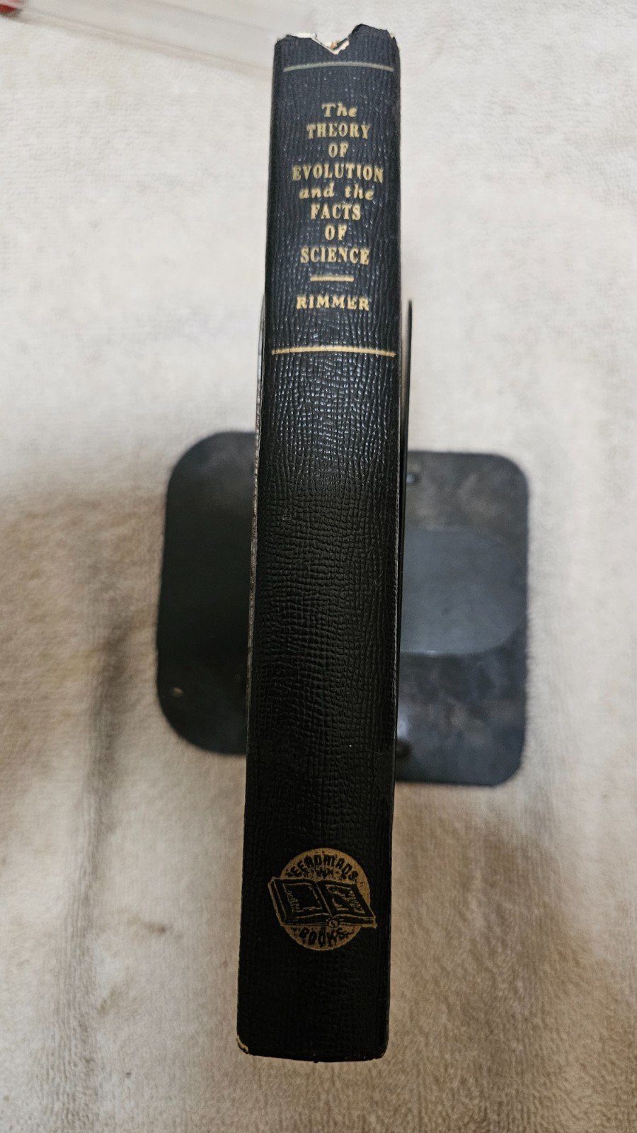 ‡ 🐒 Theory of Evolution and Facts of Science by Rimmer • 1935 HC 4th Ed Ex-Libr