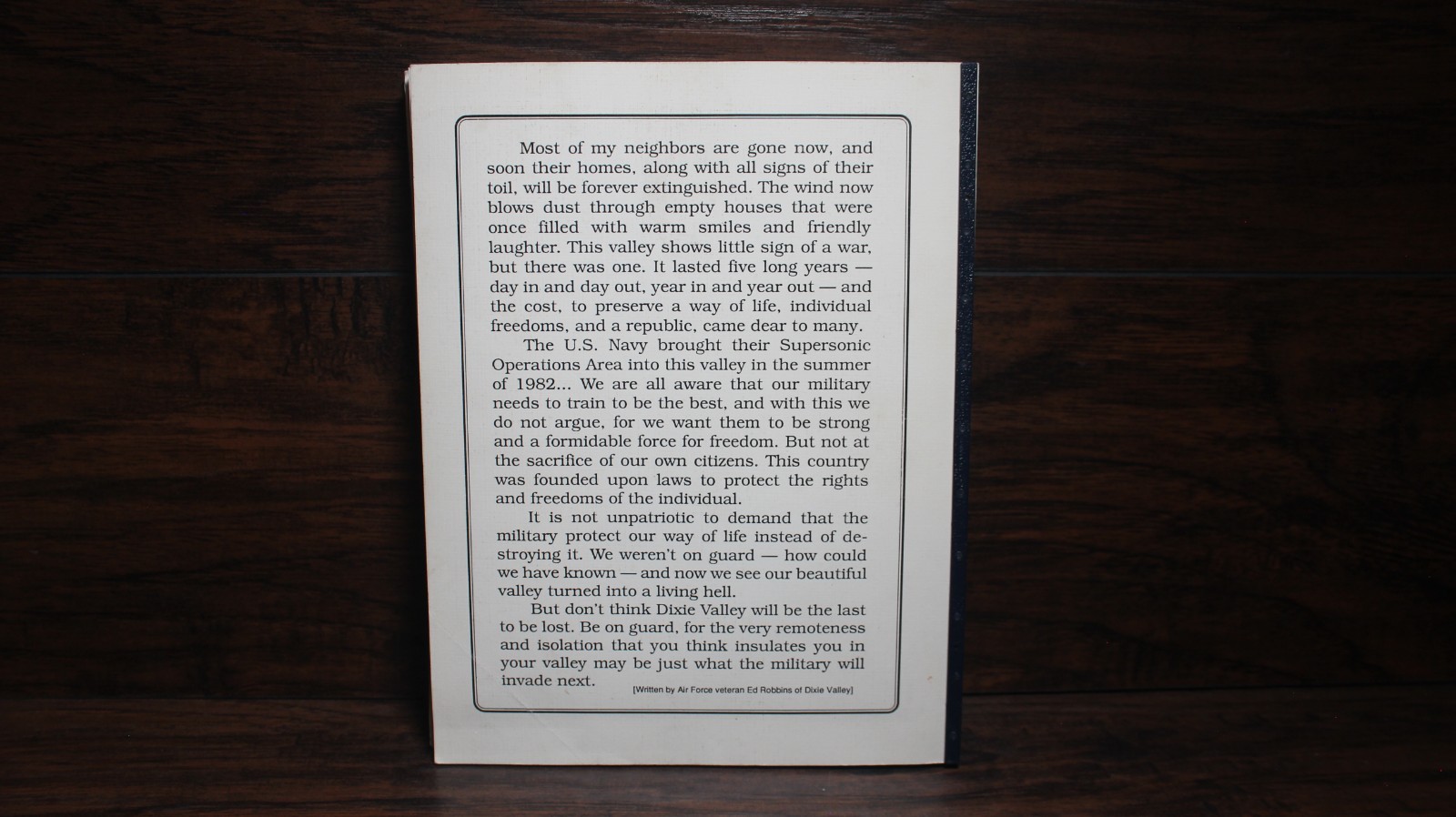 SIGNED Airspace Blues by Richard Bargen, MD, PB 1989. Misuse of Airspace