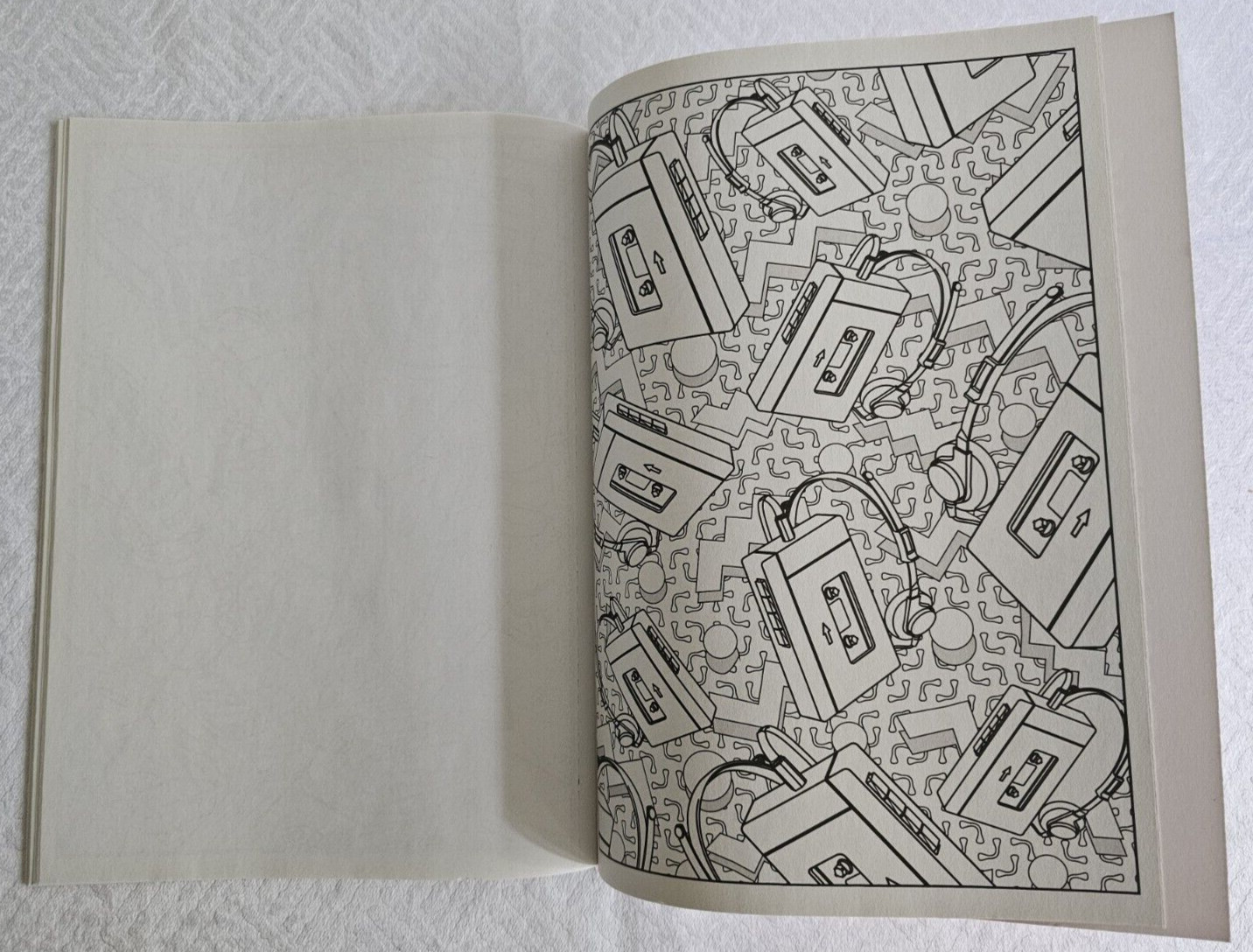 Coloring The 80s Relax and Rewind Any Age Coloring Book 16 Pages to Color