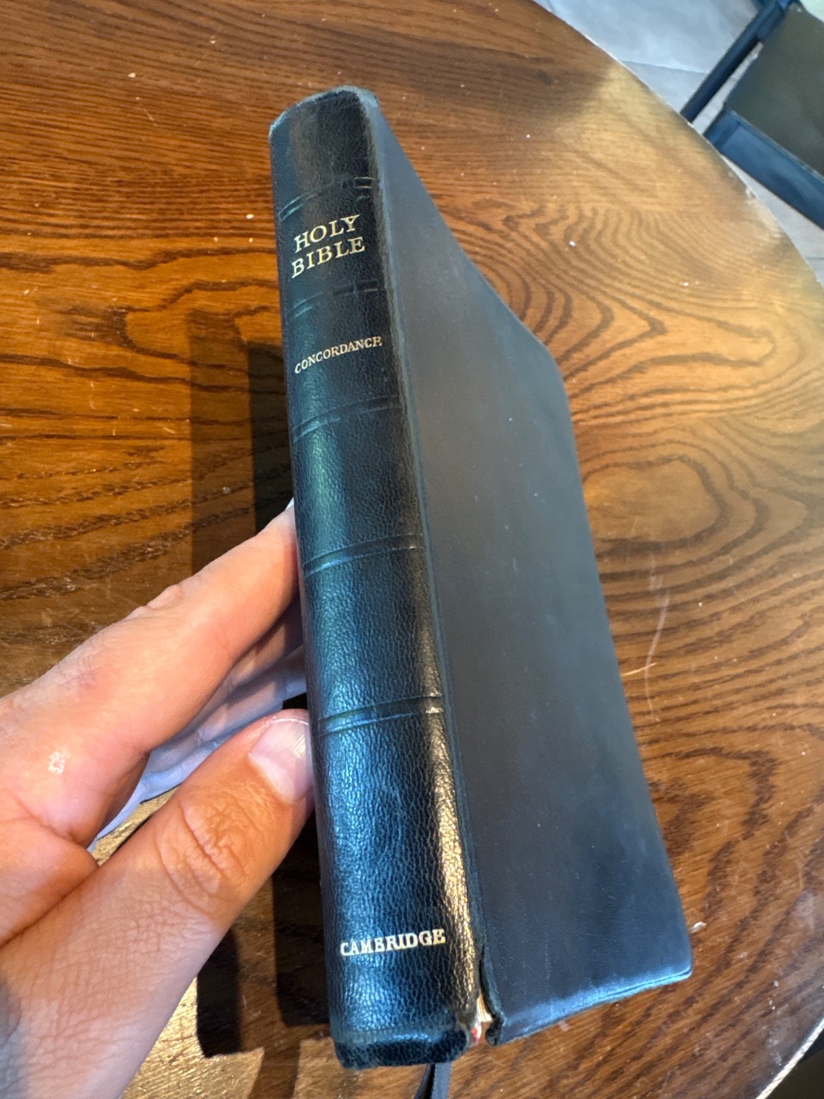 cambridge concord kjv bible s@eal leather lined