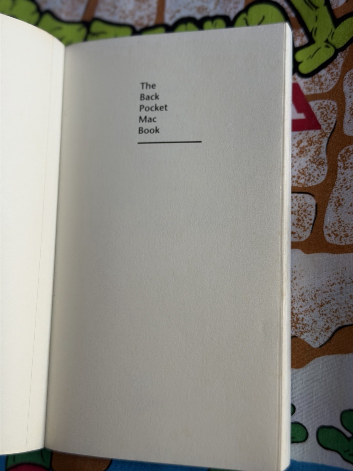 The Back Pocket Mac Book By Tom Cuthbertson First Ten Speed Press Printing 1993