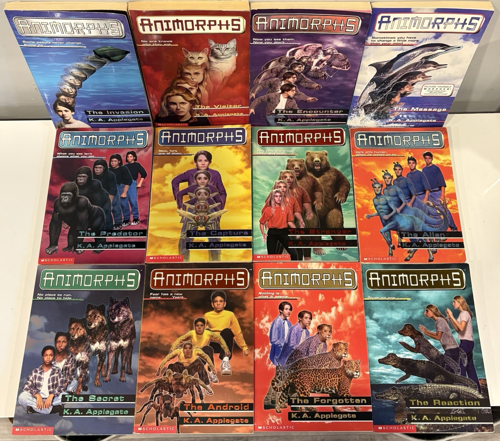 Animorphs Books Lot of 51 Series Set 46 + 5 Extras Applegate No Duplicates