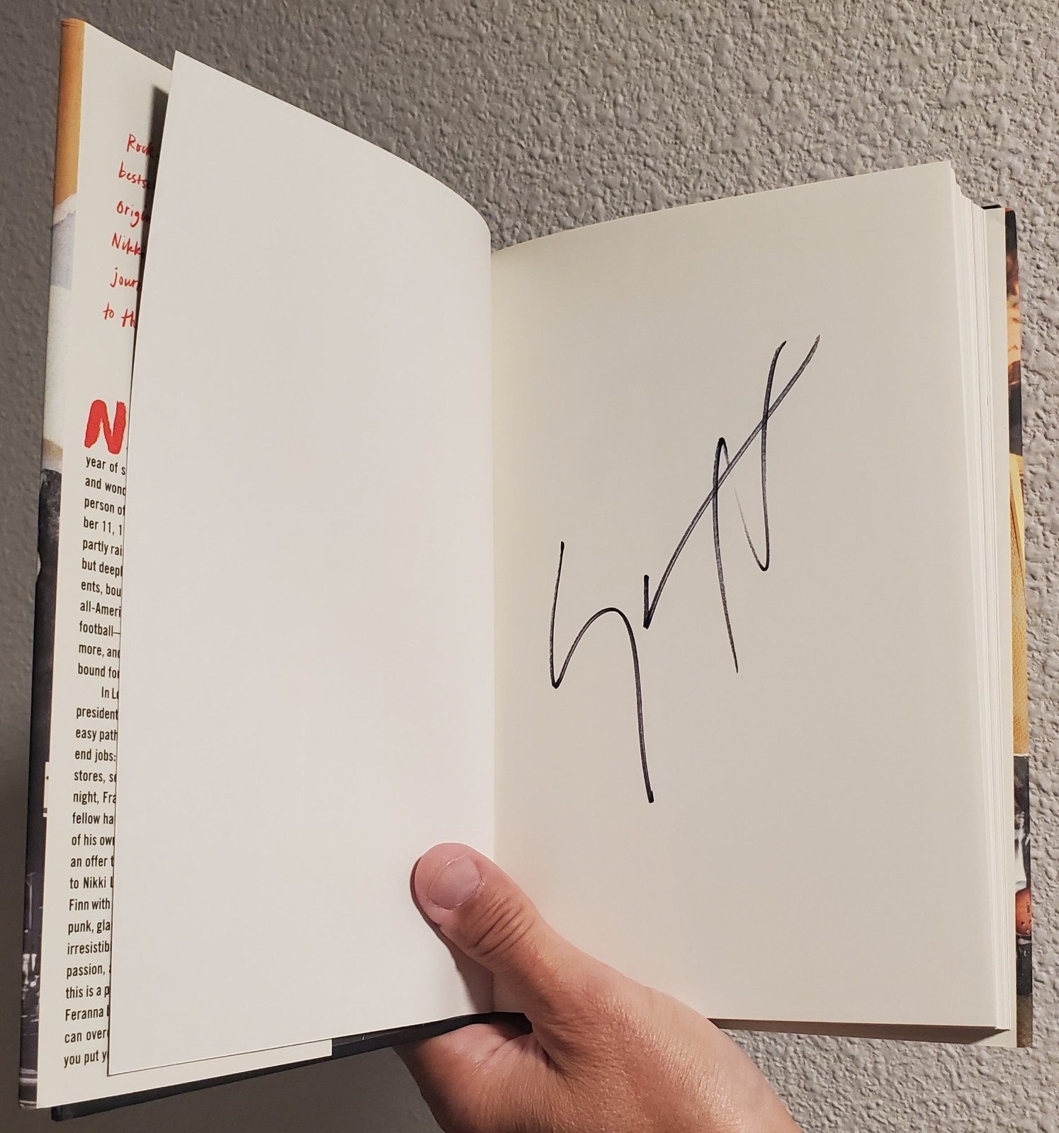 Nikki Sixx The First 21 Hand Signed Autograph Auto Book Motley Crue Bassist