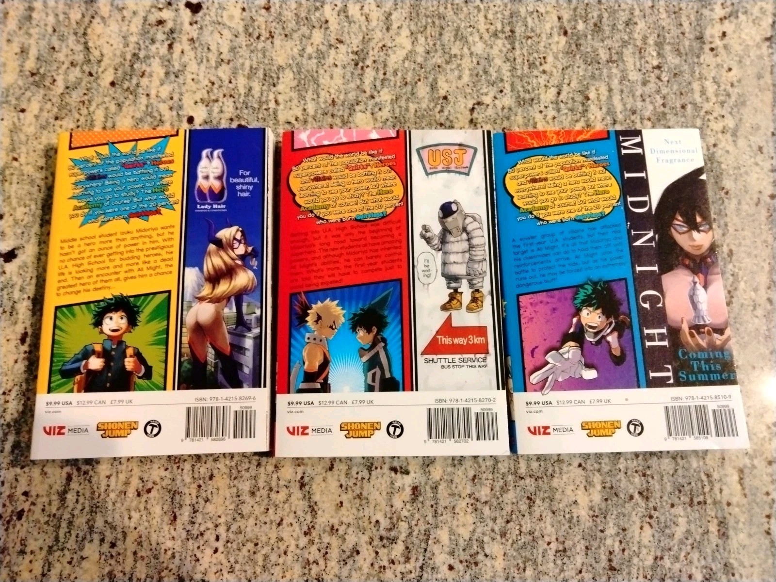 My Hero Academia Lot Vol. 1-3 ( Volume 1 2 3) Manga English Shonen Jump Comics