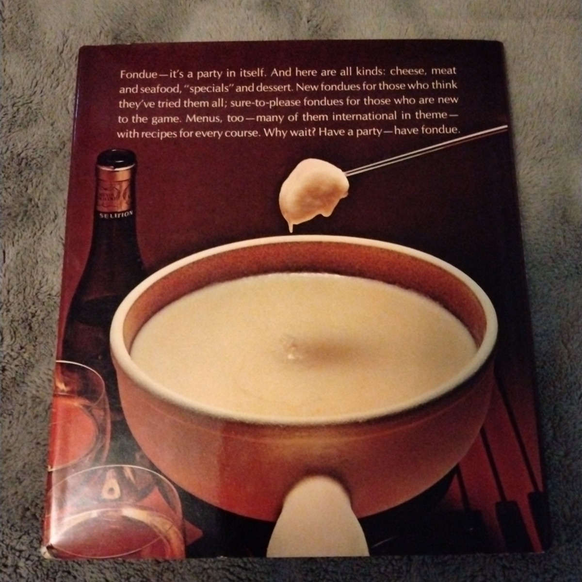 Fondue Is In’ Donna Grimes Potpourri Press 1970 Cookbook Recipes Entertaining