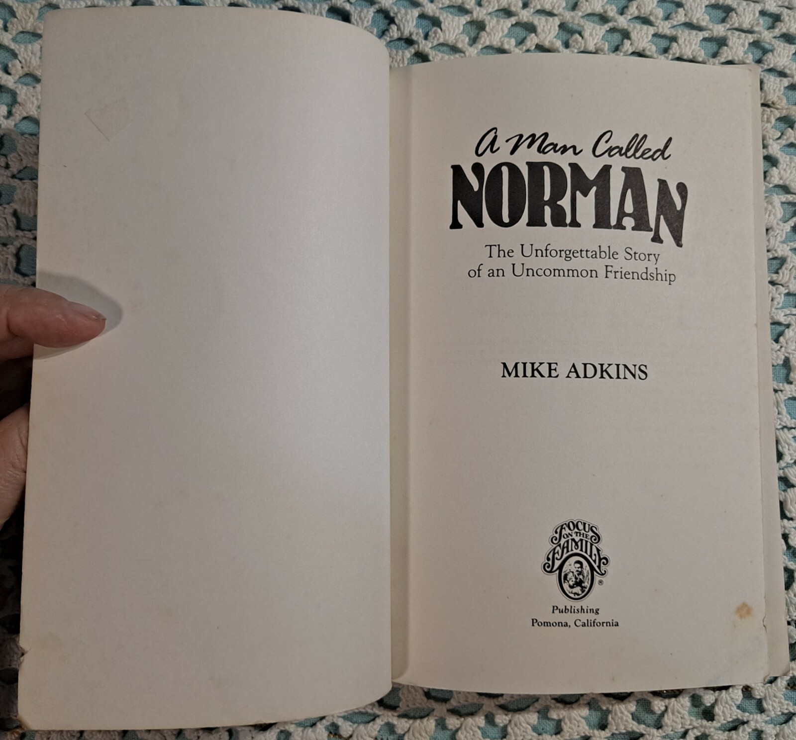 A Man Called Norman by Mike Adkins, 1989 (1st Printing), PB, 178 pages