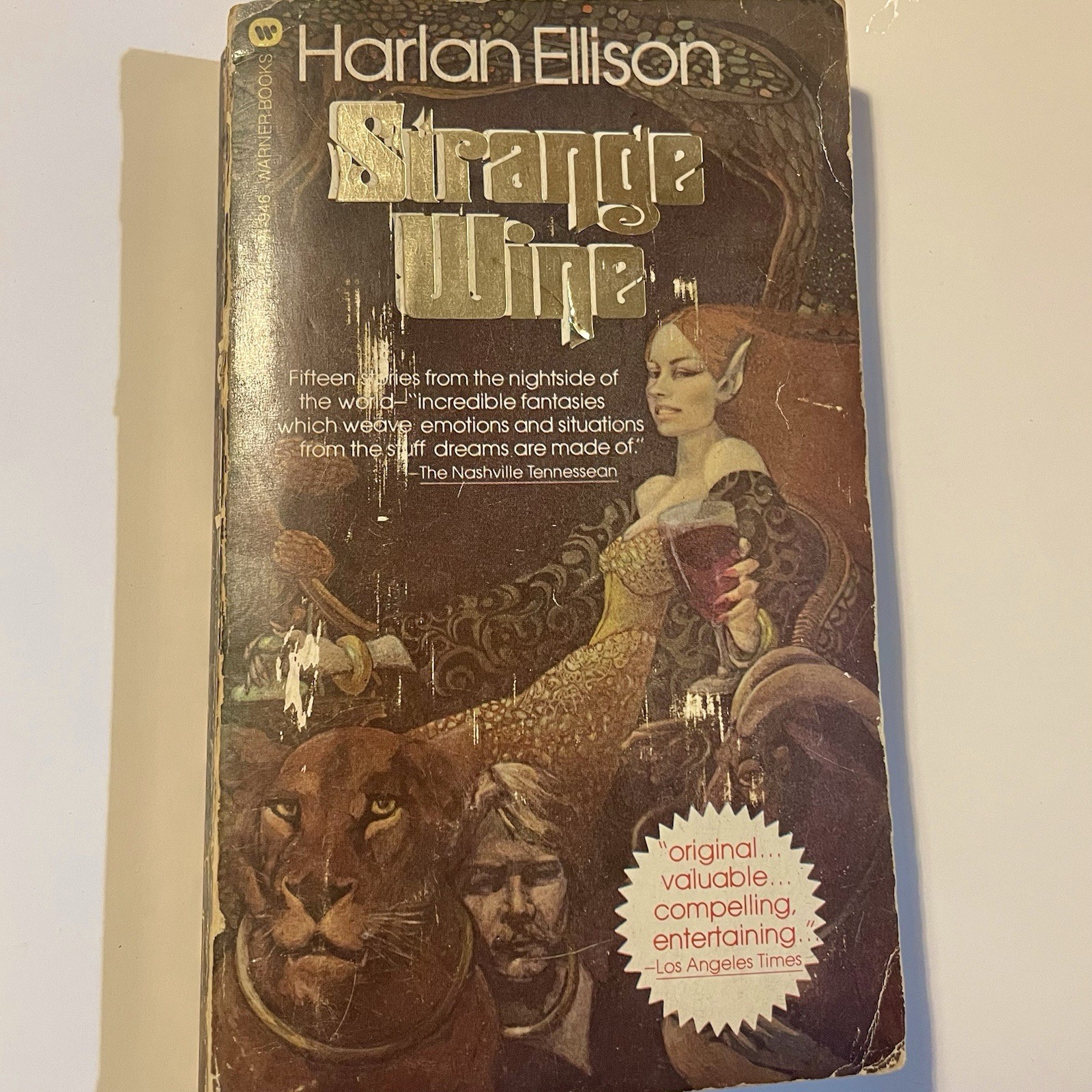 Harlan Ellison – Strange Wine – Warner Books First Printing 1979 Vtg Paperback