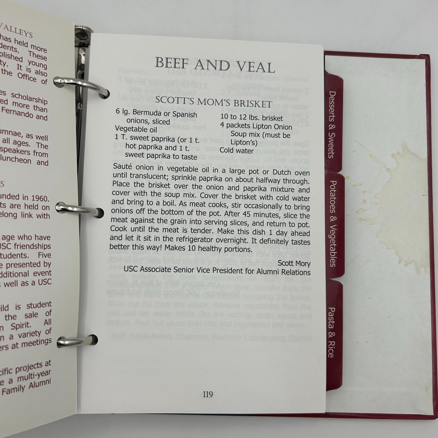Luscious A Trojan Family Cookbook USC Limited Edition 2009 Ring Bound