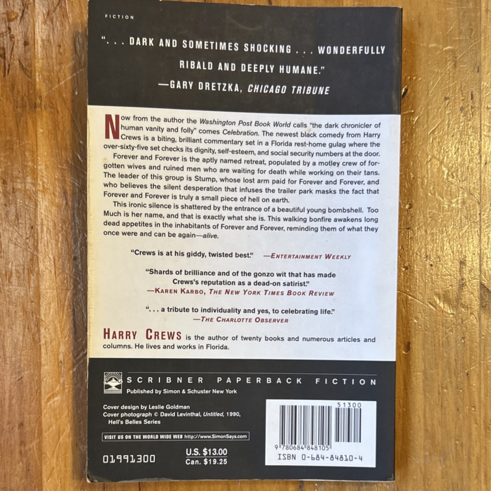 Harry Crews Celebration Fiction Novel Paperback English Adults