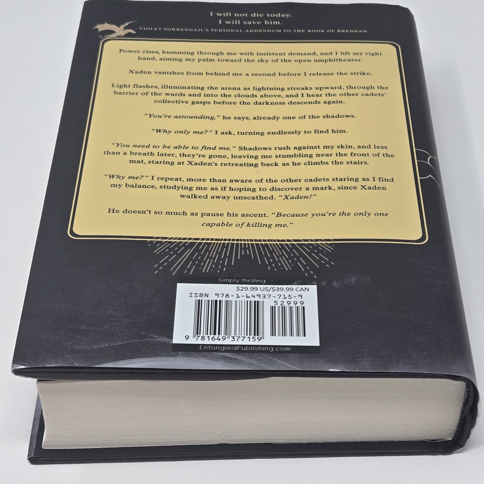 Onyx Storm by Rebecca Yarros Hardcover Fantasy Novel Dust Jacket Book