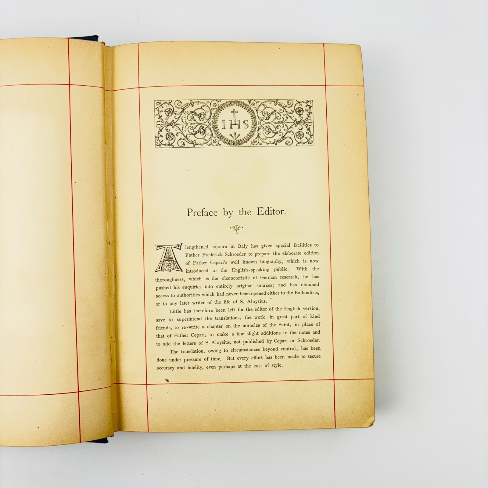 Life of Saint Aloysius Gonzaga 1591 – 1891 Cepari 1891 First Edition Gilt Edges
