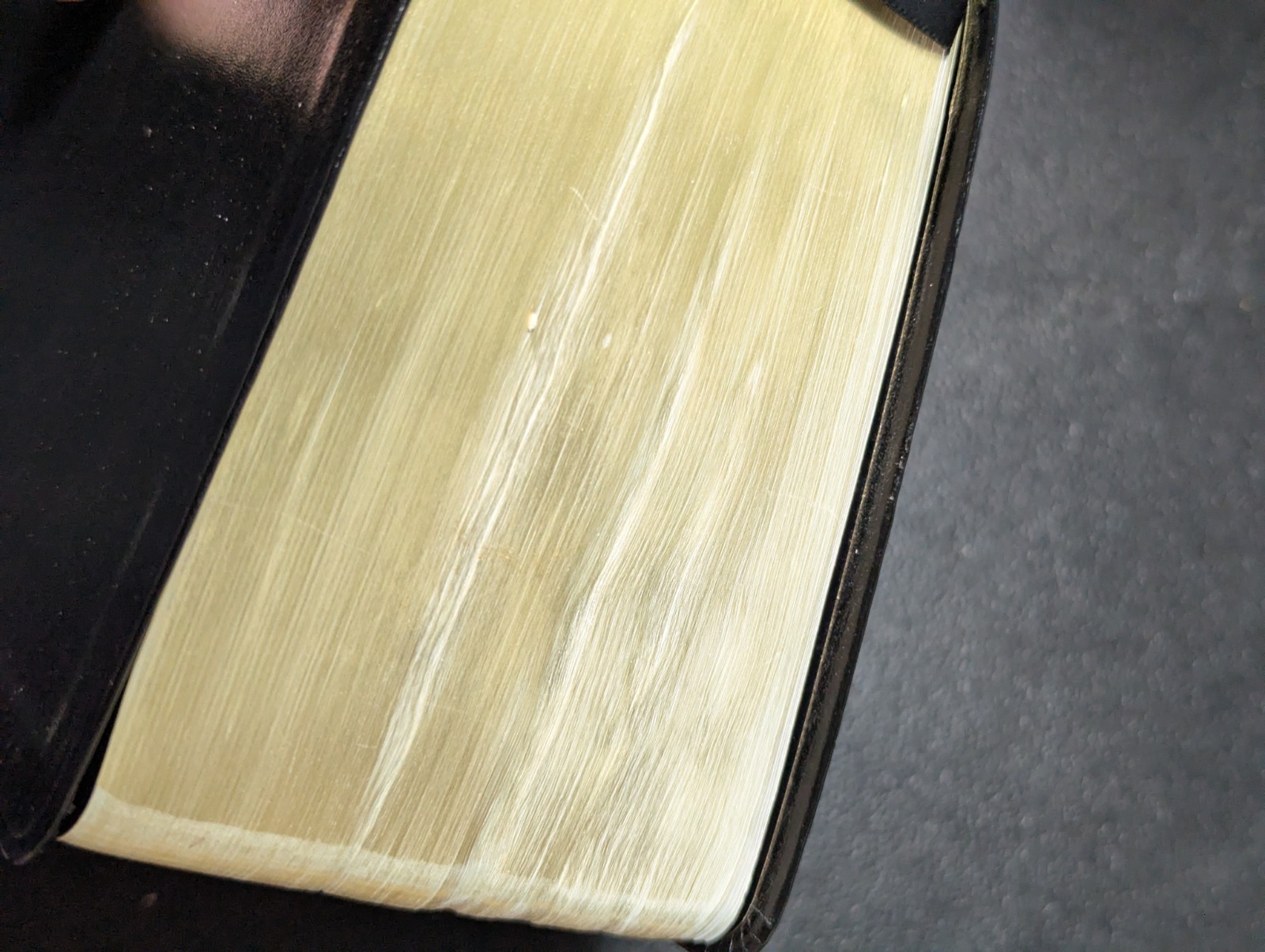 LDS Black QUAD Leather? 7.5″x5.5″ Scriptures Bible Book Of Mormon D&C PoGP