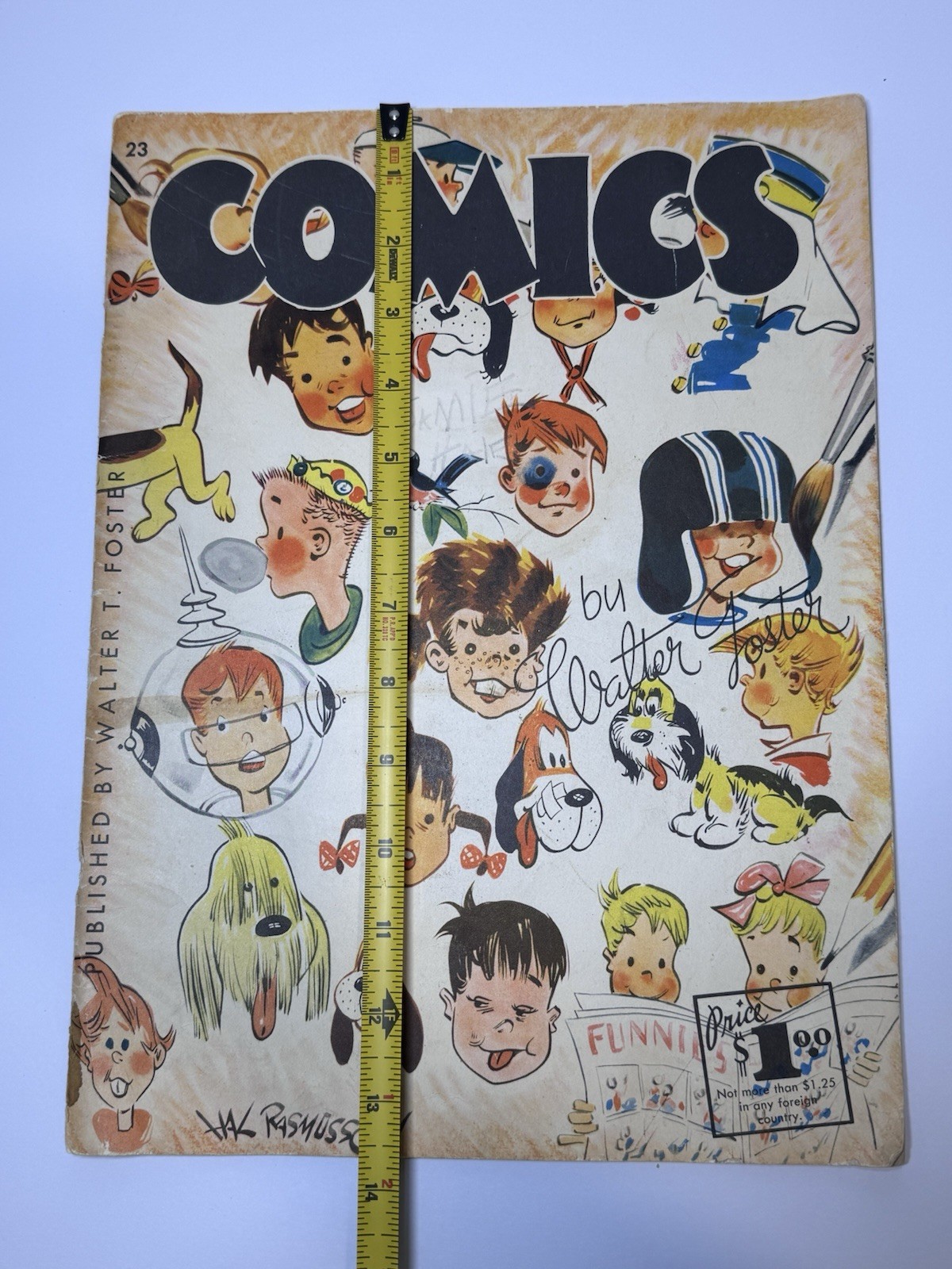 COMICS by Walter T Foster Instructional Drawing Book #23 VTG 1950s Hal Rasmusson