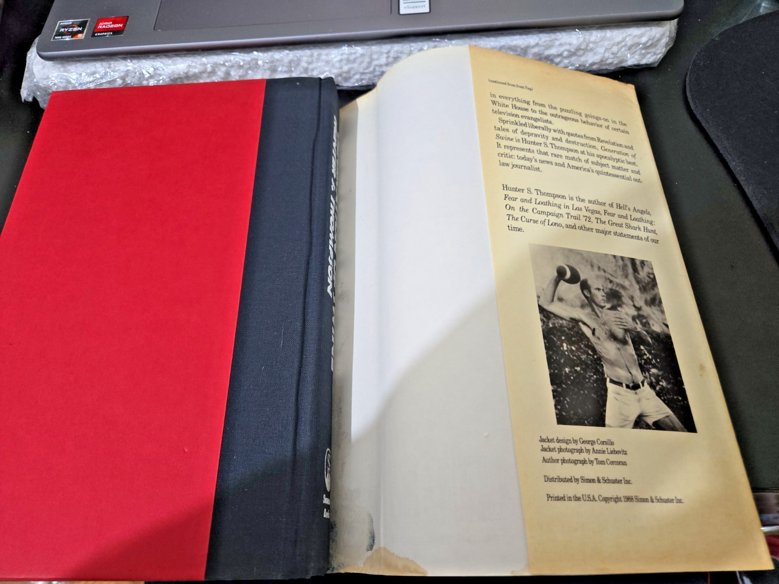 HUNTER S. THOMPSON GENERATION OF SWINE GONZO PAPERS VOL 2 1st EDITION 1st PRINT