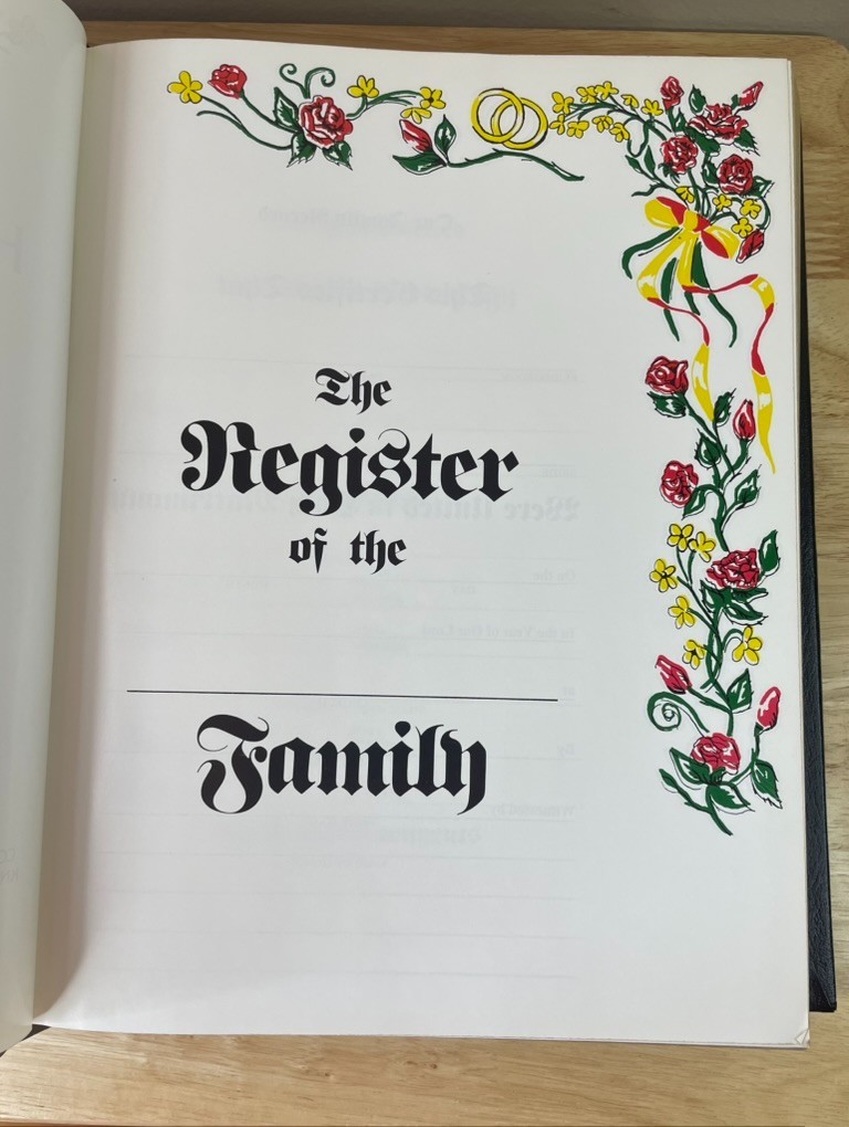 VTG 1984 KJV Family Heirloom Holy Bible Red Letter Edition Black Faux Leather