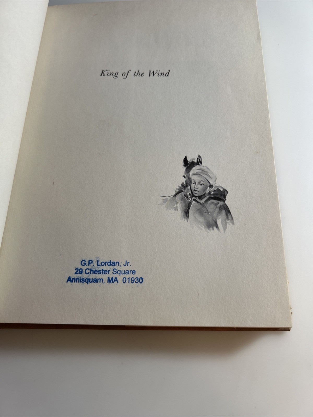 “King of the Wind” by Marguerite Henry, 1964 abq