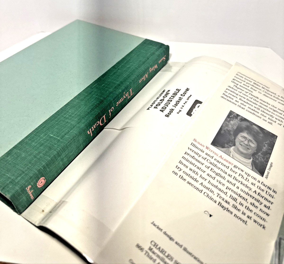 SIGNED 1st Edition HCDJ | Thyme of Death by Susan Wittig Albert