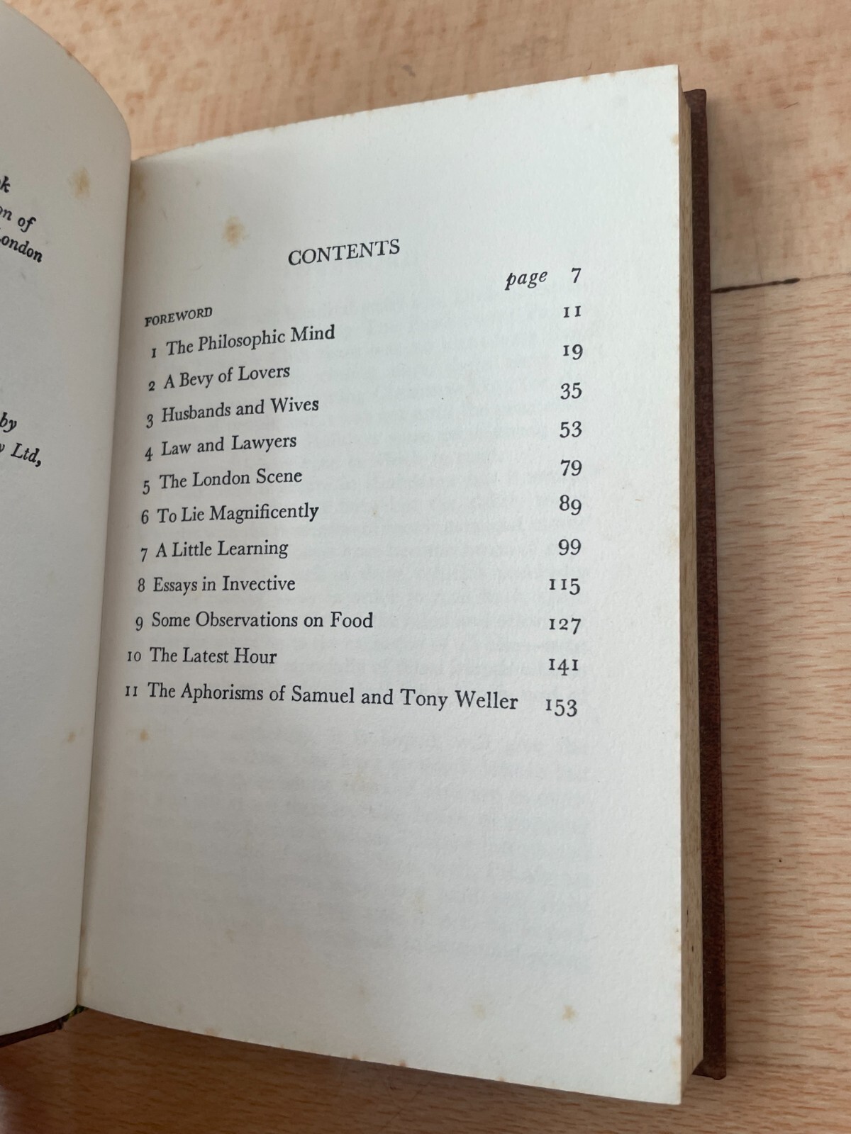 A DICKENS ANTHOLOGY. HARDCOVER – 13 BY 10 CM. 158 PAGES