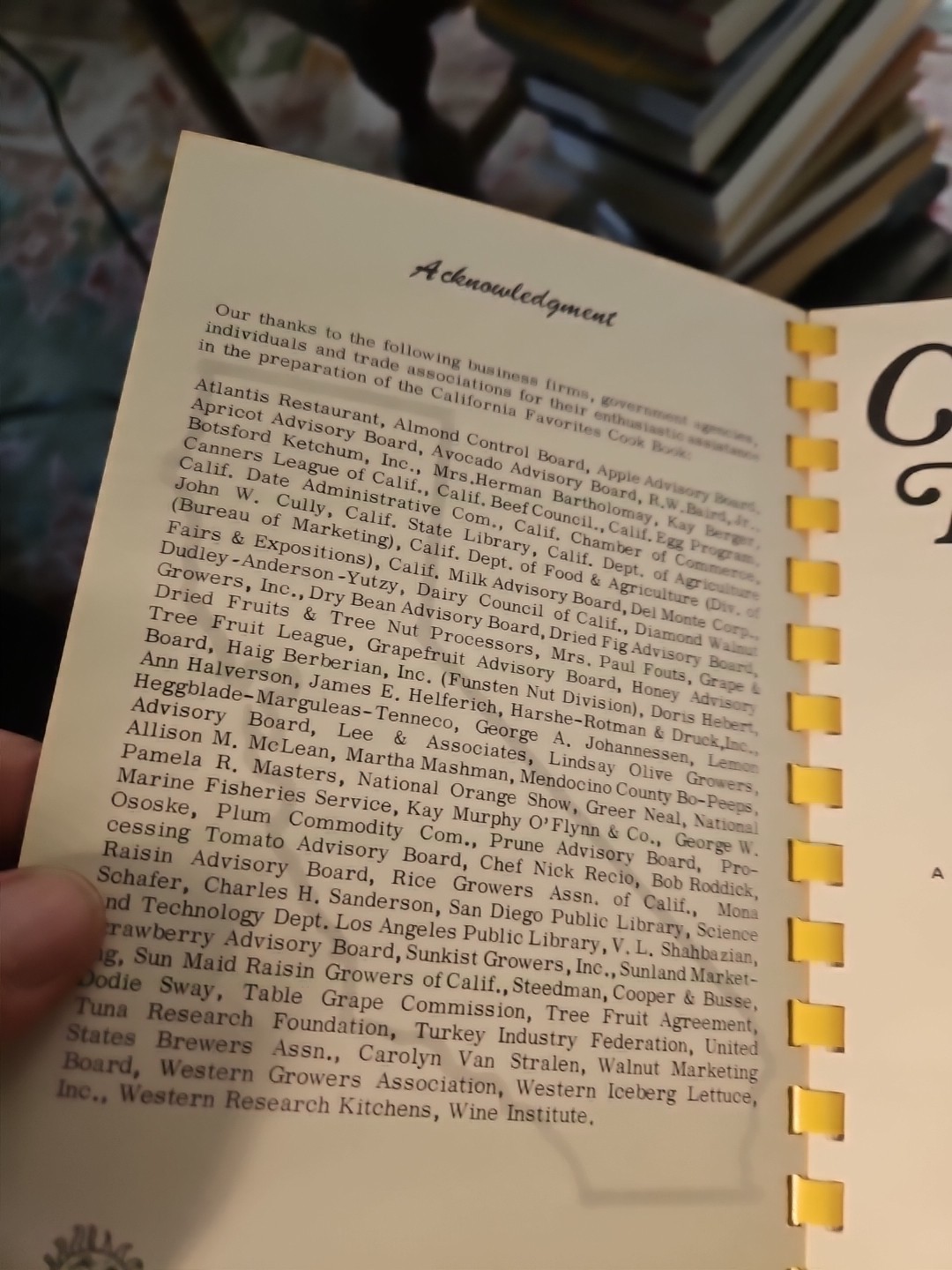 California Favorites Cook Book 400 Recipes Al Mildred Fischer 1979 Spiral VG A1