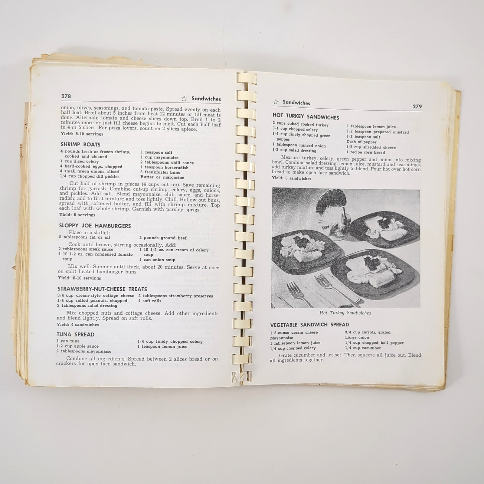 Betty Feezors Carolina Recipes WBTV Charlotte NC Television Cookbook Spiral 1964