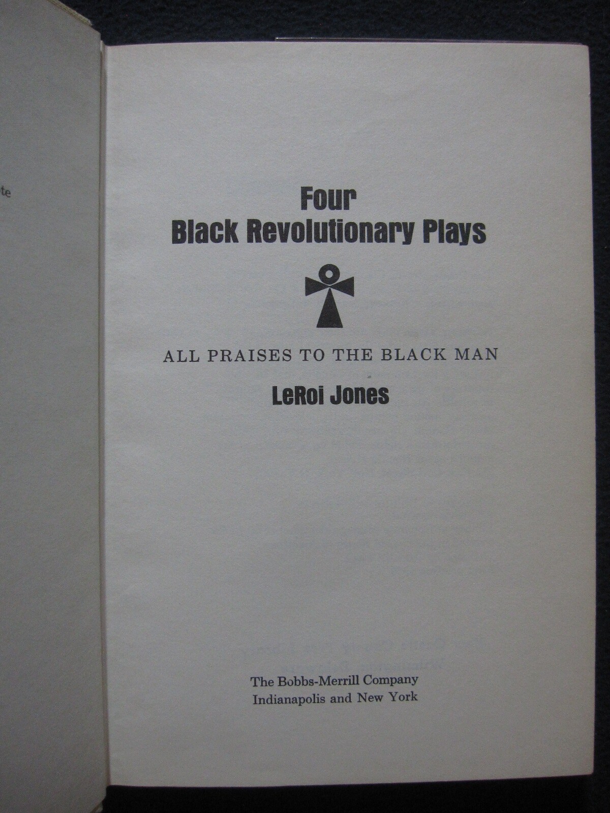 Four Black Revolutionary Plays [Hardcover 1969] Jones, LeRoi