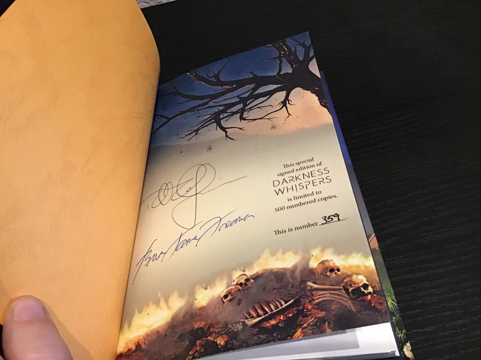 Darkness Whispers Richard Chizmar Brian Freeman X2 Special Signed Edition #359