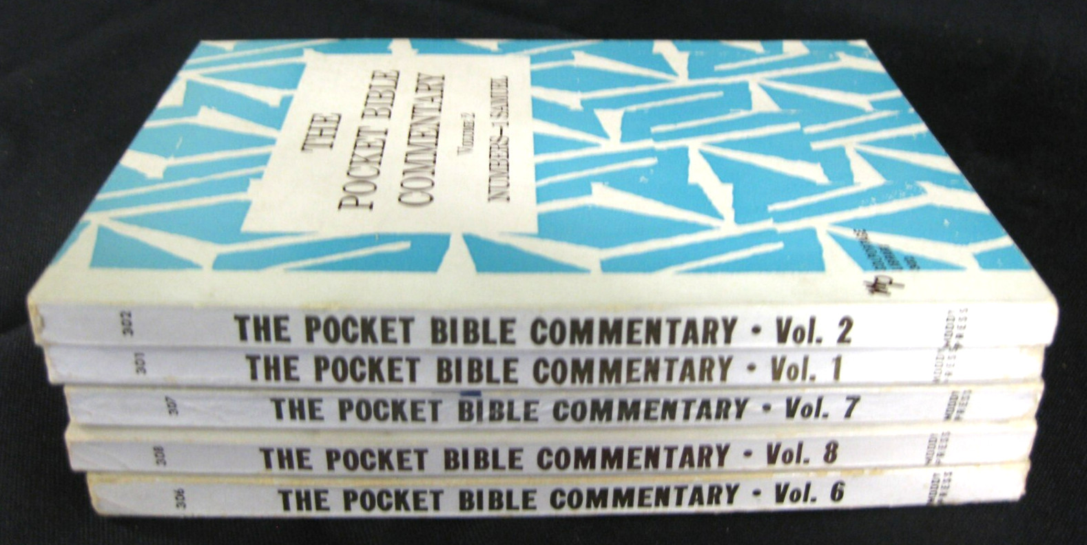 The Pocket Bible Commentary Volumes 1,2,6,7,8 Moody Press Vintage
