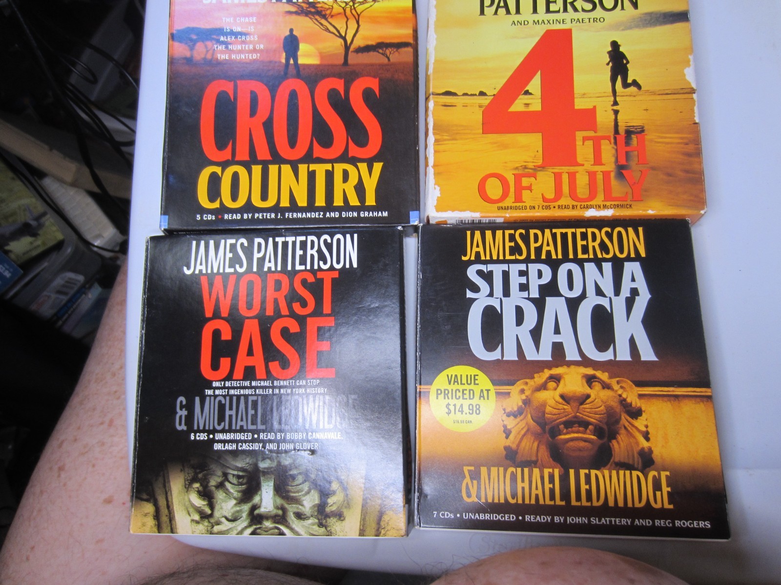 James Patterson Audio CD Books Lot of 8 FAST SHIPPING AS PICTURED