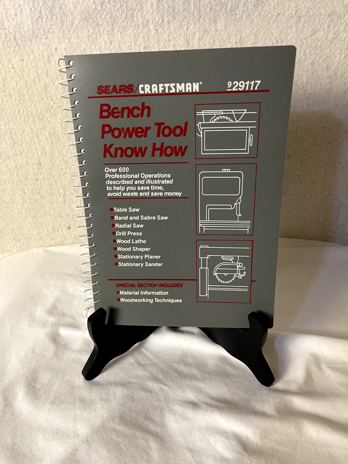 1989 Sears Craftsman 929117 Bench Power Tool Know How Guide Book Manual DYI