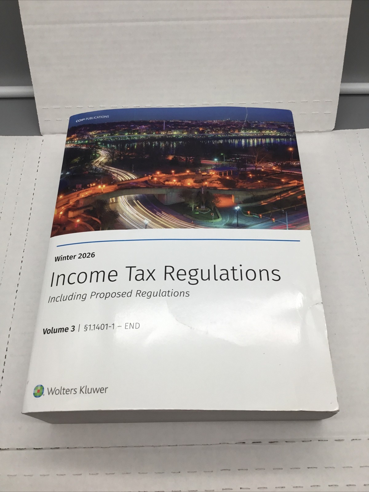 Wolters Kluwer Income Tax Regulations Winter 2026 Vol 3 PB Book GOOD, Unused