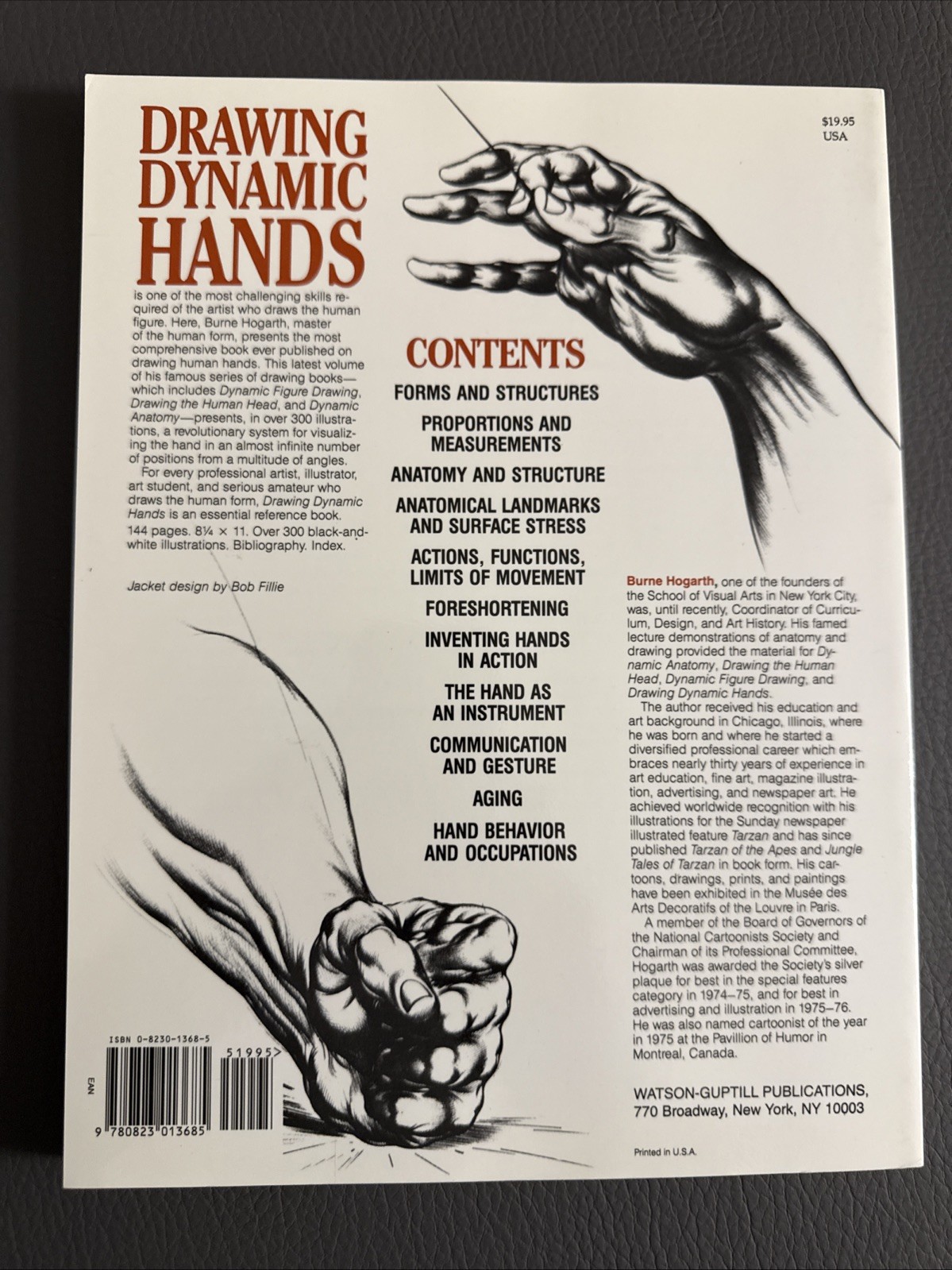 Drawing Dynamic Hands by Burne Hogarth (1988, Trade Paperback)