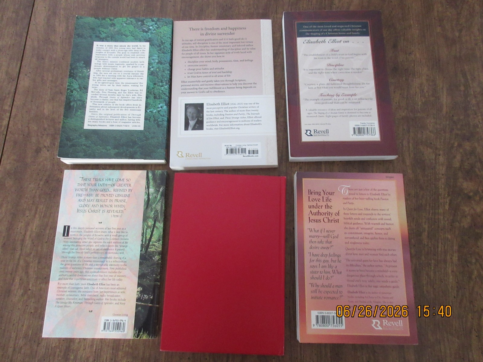 Elisabeth Elliot Book Lot- Through Gates..& Shaping.. & Discipline…& Strange