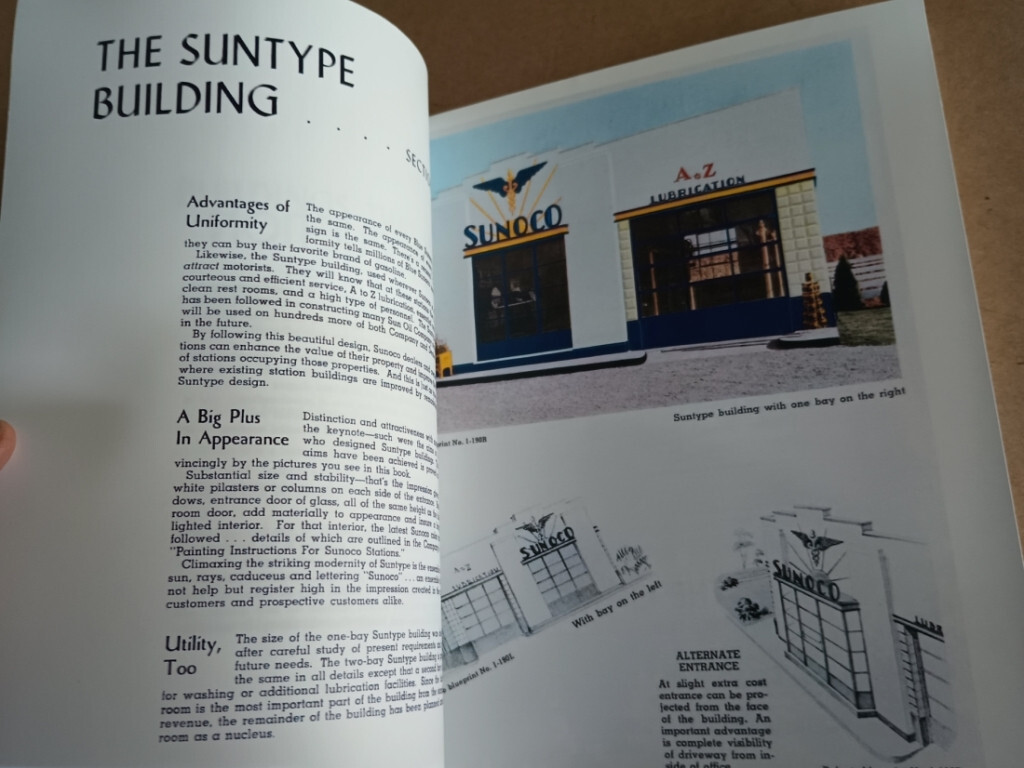 Sun Oil Co 1939 CATALOG Buildings That Serve Architects plans Gas Station SUNOCO
