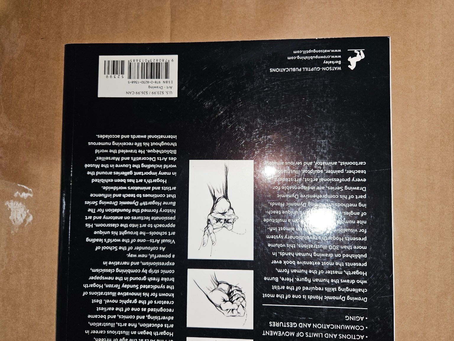 Burne Hogarth Drawing Dynamic Hands Graphic Novel Watson-Guptill