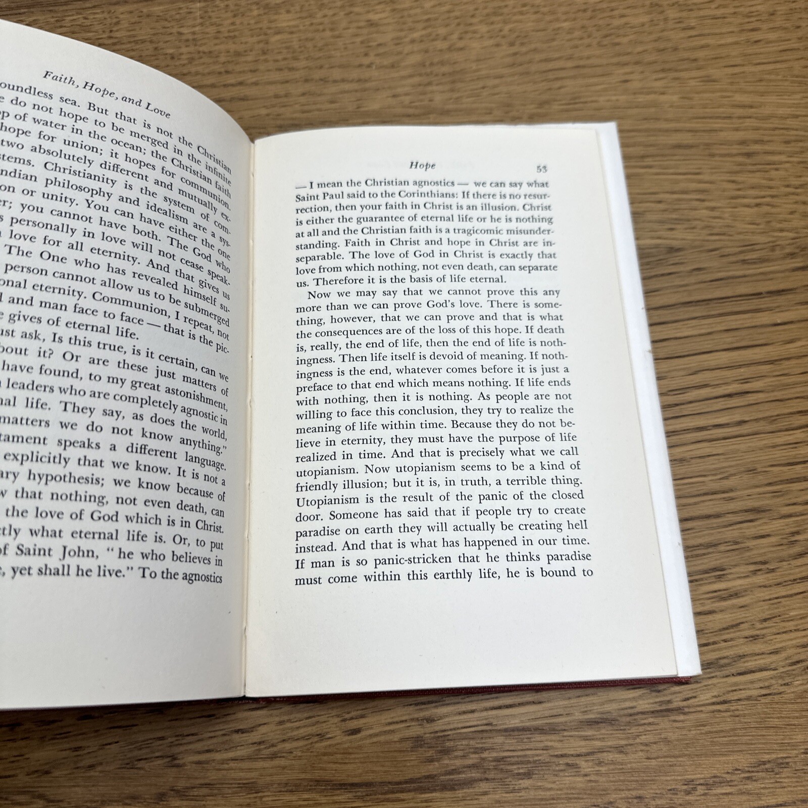 Faith, Hope, and Love Emil Brunner Westminster Press 1956 Hardcover Dust Jacket