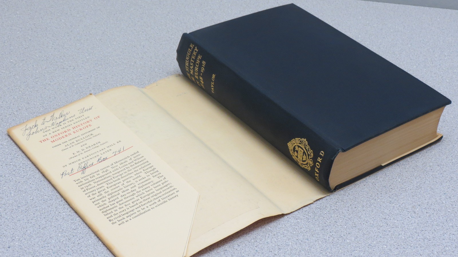 The Struggle for Mastery in Europe 1848-1918 by Taylor – Oxford Press hardcover