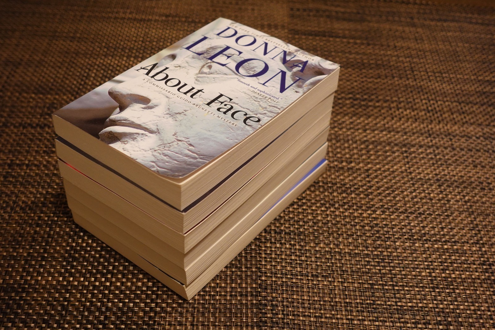 Lot 6 Donna Leon Pb Book : Girl of His Dreams, About Face, Blood From a Stone,
