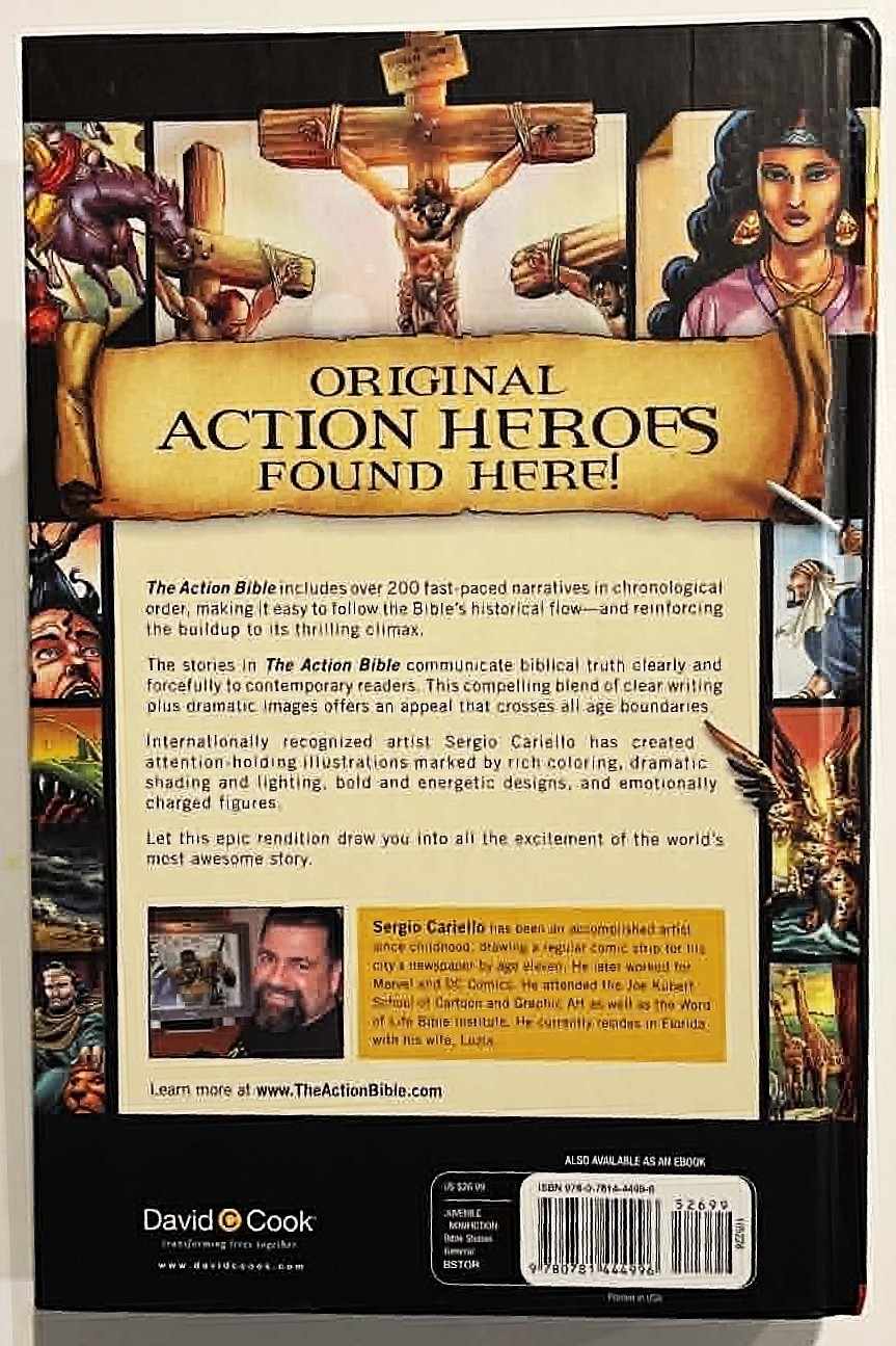 The Action Bible God’s Redemptive Story Sergio Cariello NEW Hardcover Print #16