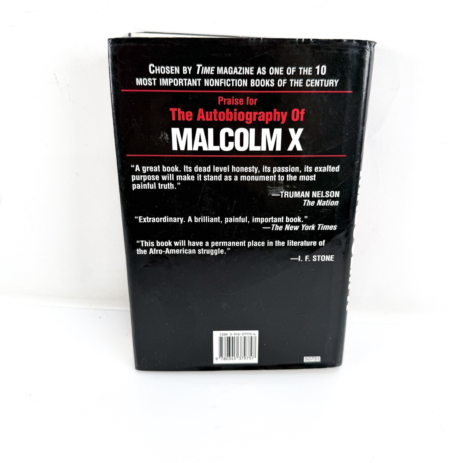 Malcolm X Alex Haley The Autobiography of Malcolm X 1992 HBDJ 1st Hardcover EX