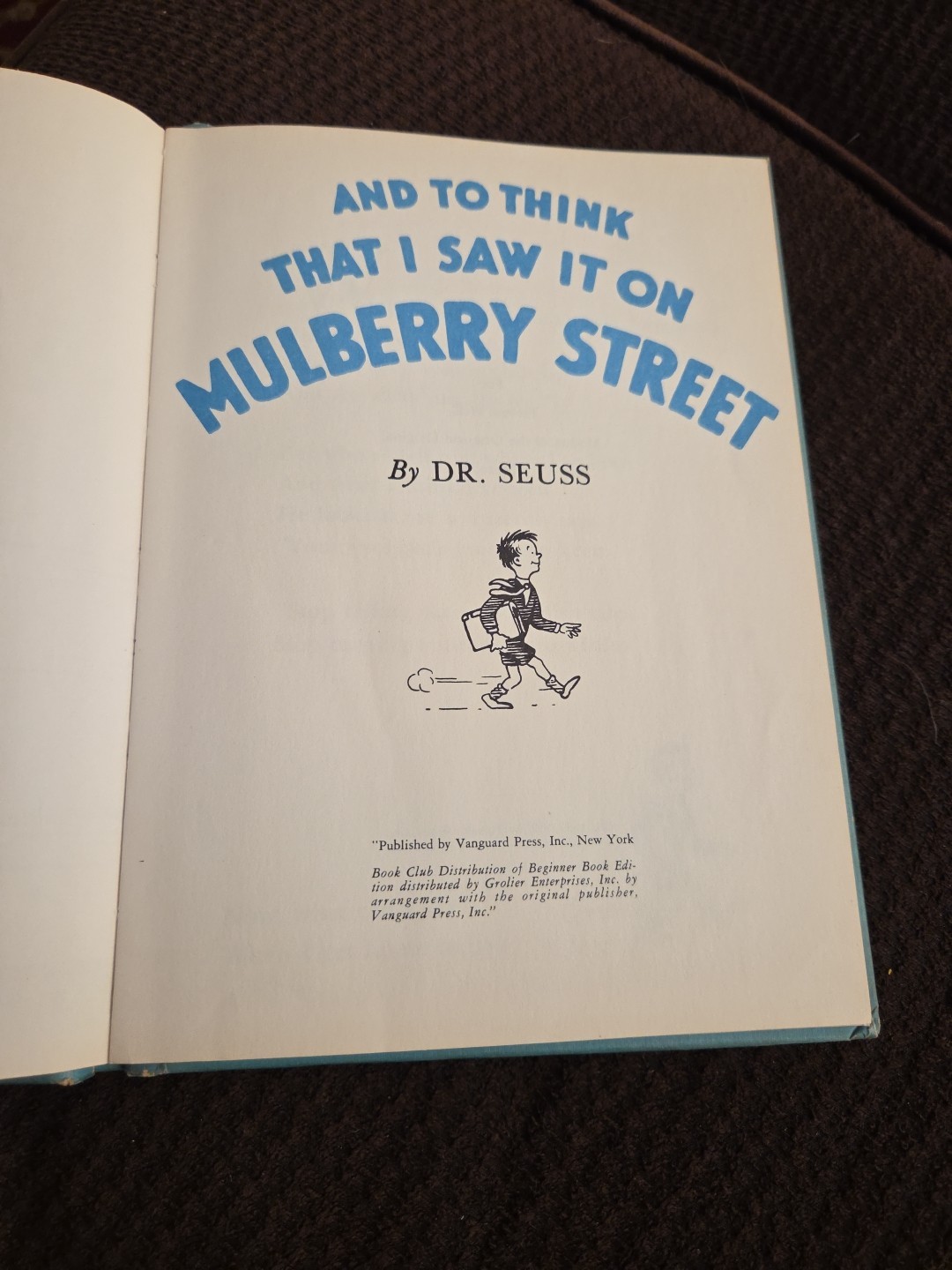 And to Think That I Saw It on Mulberry Street Dr Seuss BCE 1964 BANNED