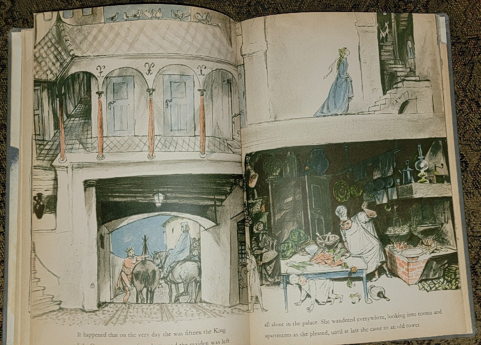 THE SLEEPING BEAUTY Felix Hoffmann 1960 Harcourt Brace and Company