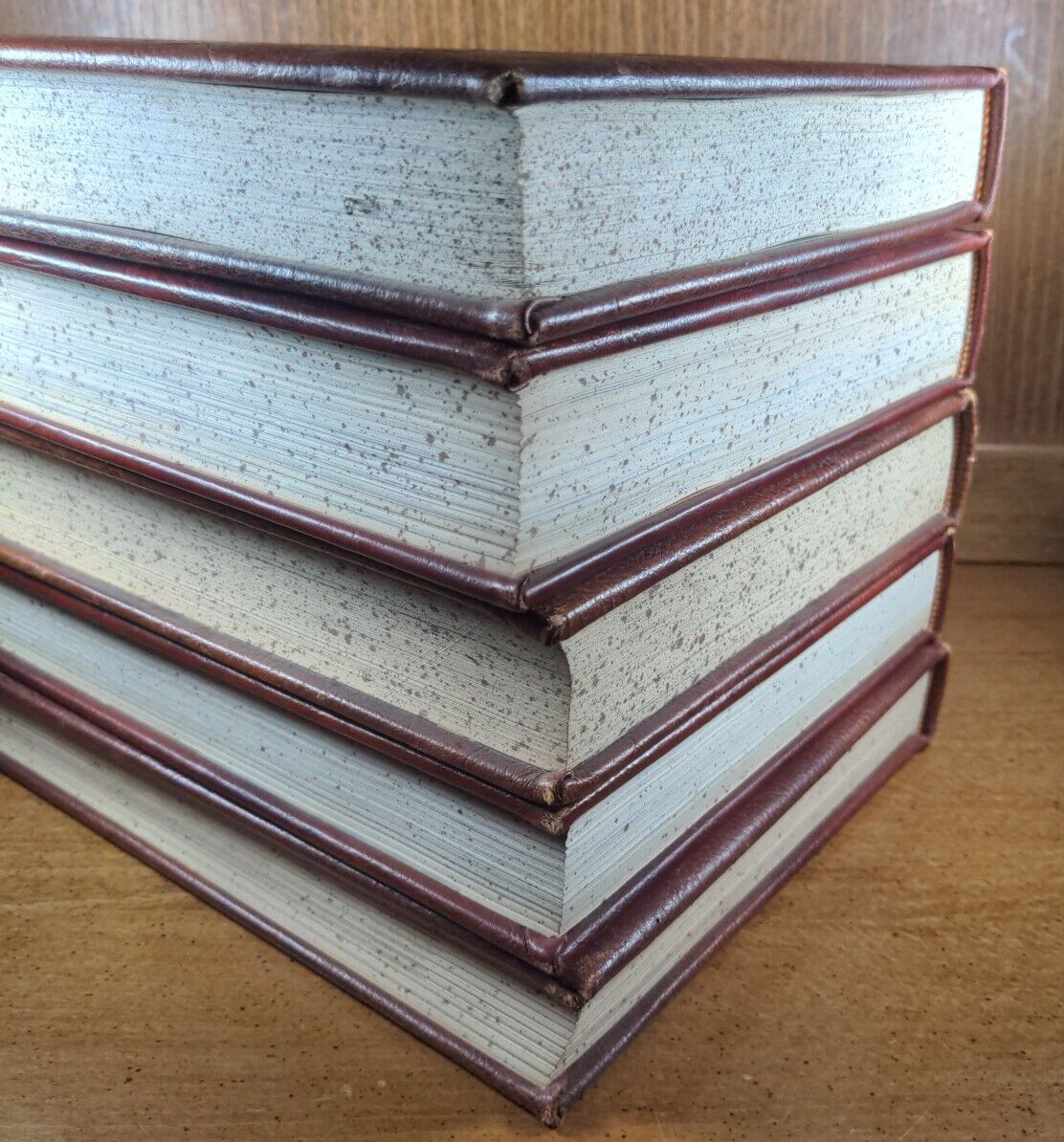 Lot of 5 Vtg American History Culture Books Leather J.G. Ferguson Publishing Co.