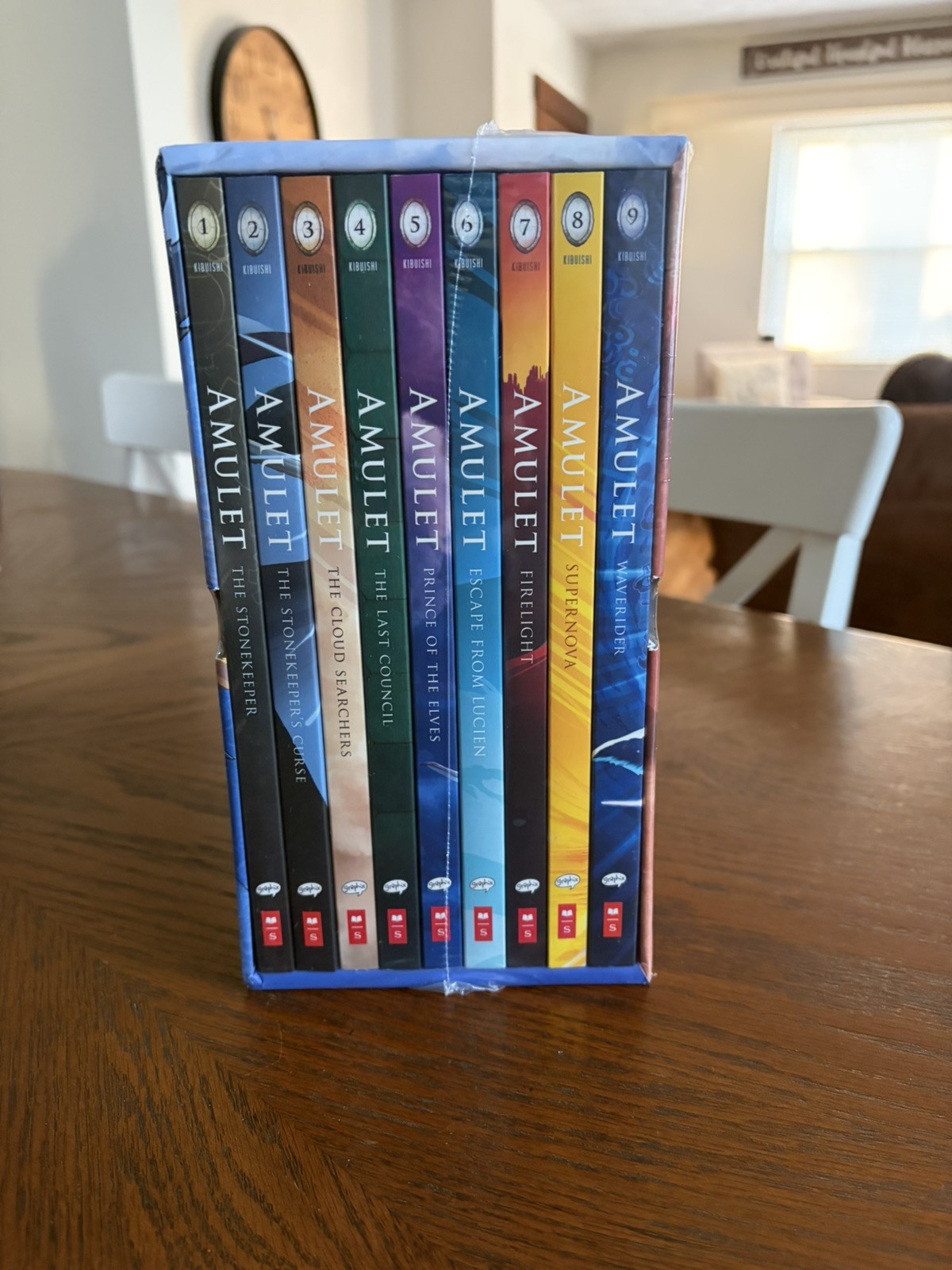 Lot AMULET Books #1-9 Complete Series Set by Kazu Kibuishi Graphic Novels LN