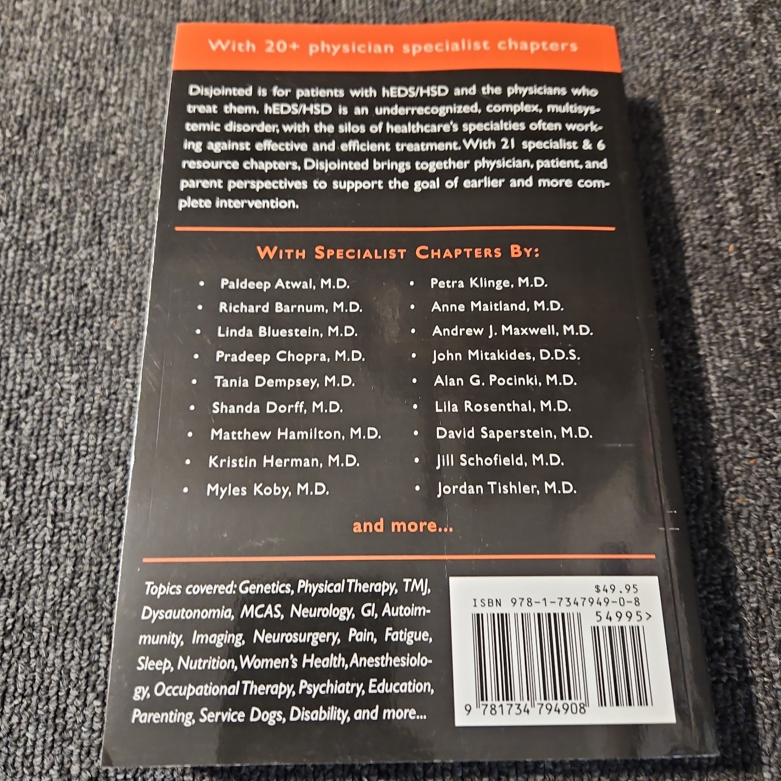 Disjointed by Diana Jovin Paperback Ehlers-Danlos Hypermobility Medical Guide