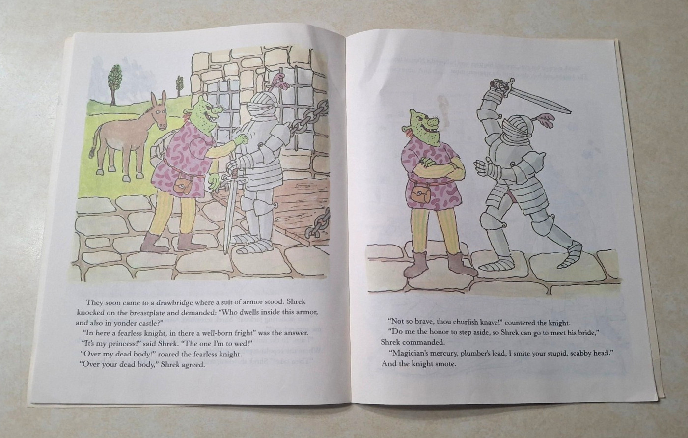 Shrek! William Steig 1990 1991 1st First Edition Paperback Vintage Trumpet Club