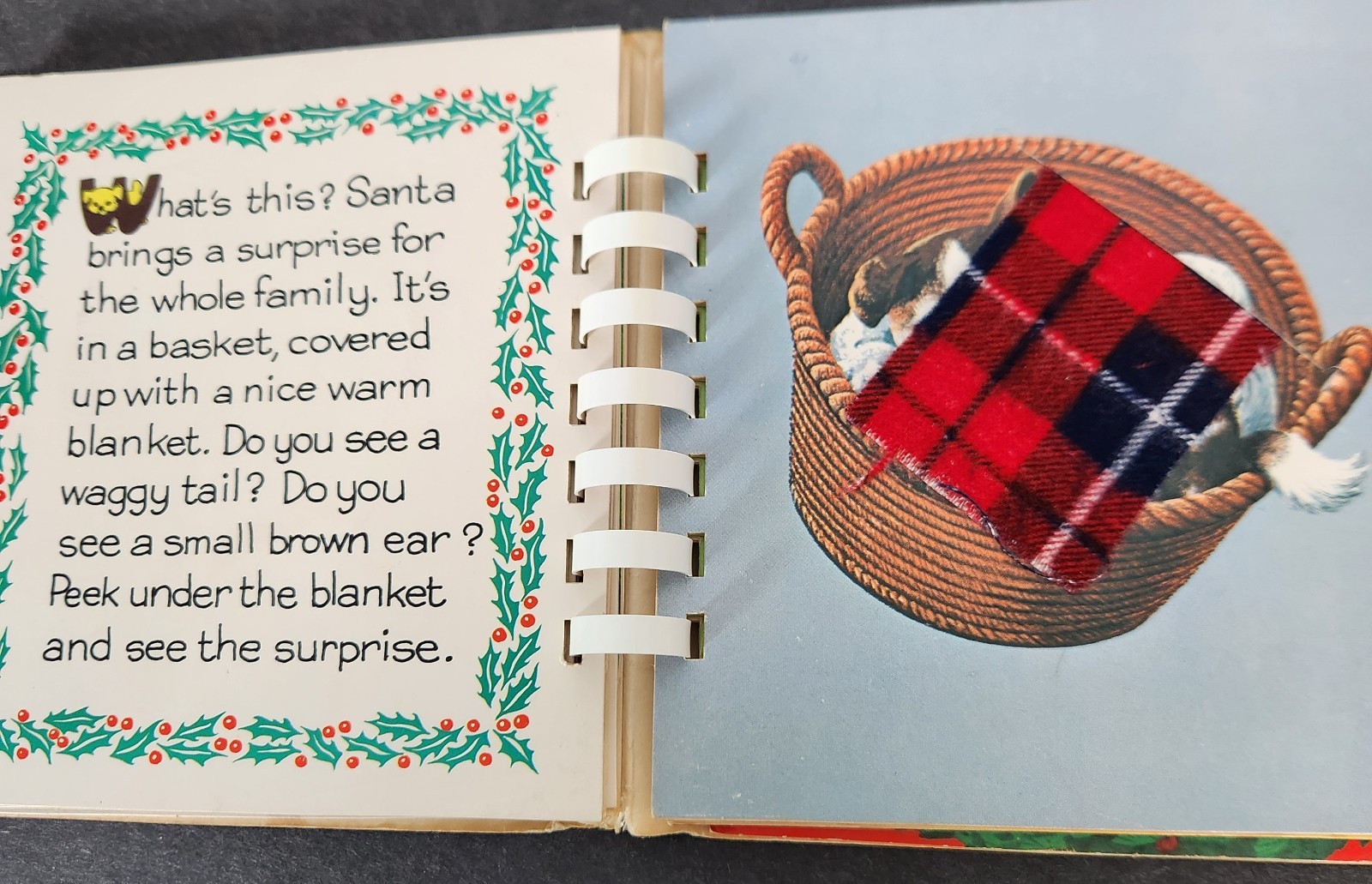 Santas Beard is Soft and Warm Golden Touch and Feel Book Vintage 1974 Christmas