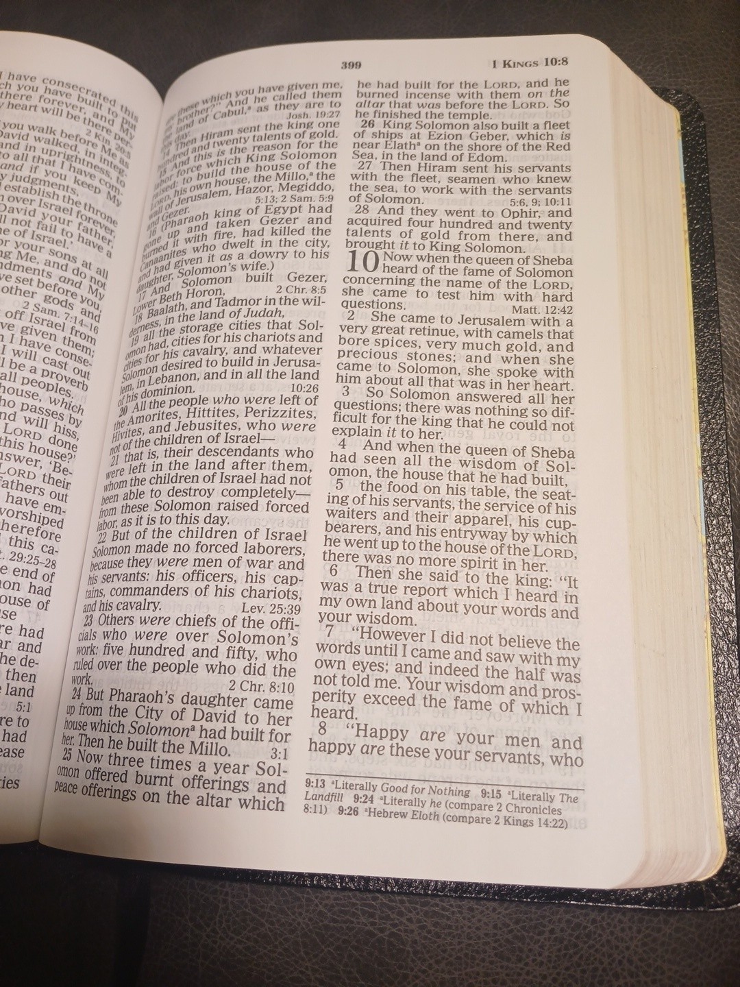 NKJV Giant Print Edition Bible Black Bonded Leather 9781404182578 Thomas Nelson