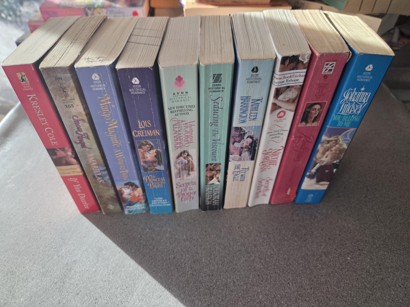Clinch Cover/Step Back Lot Of 10 Books. Romance. Historical. Paperback. Vintage