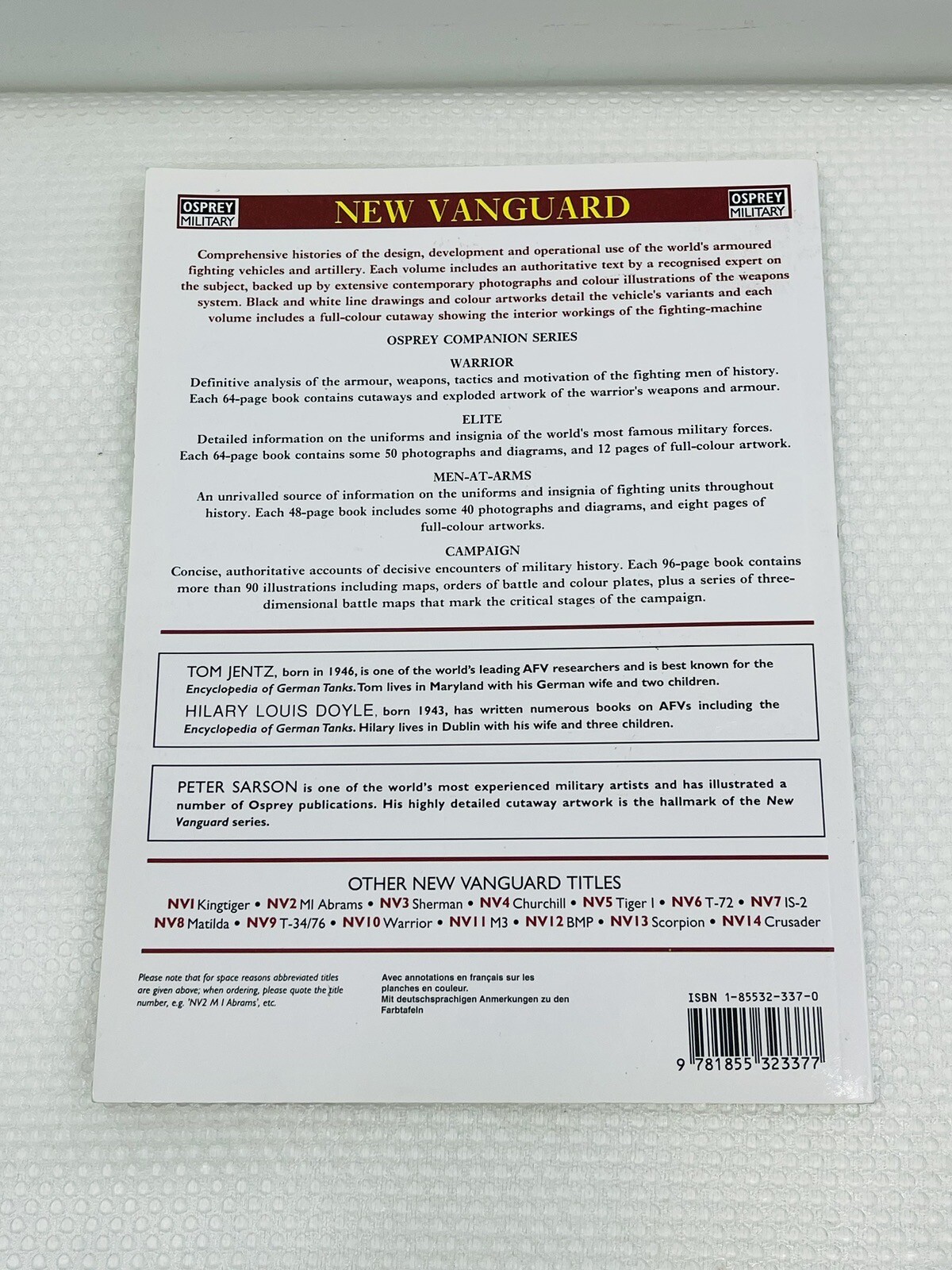 New Vanguard Ser.: Tiger 1 Heavy Tank 1942-45 by Hilary Doyle and Tom Jentz…